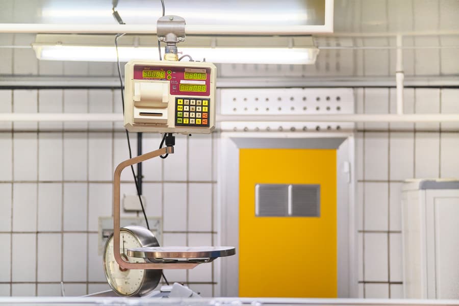 Báscula para pescadería